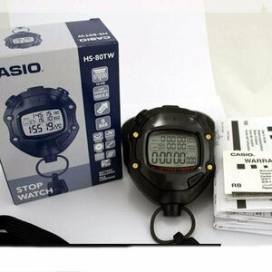 Электронный секундомер CASIO HS-80TW-1E купить Маркете низкой по Яндекс на черный в — цене интернет-магазине