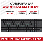 Клавиатура (keyboard) NSK-UGC0R для ноутбука Asus N50, N51, N61, F90, N90, UL50, K52, A53, K53, U50, N71, F50, W90VP, N50VC, черная
