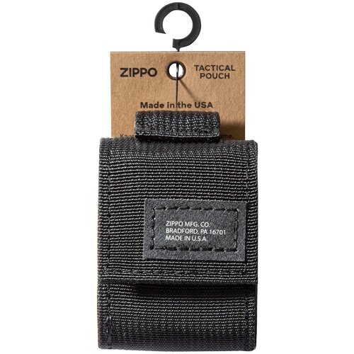 Чехол для зажигалки Zippo 48400 с фиксатором на ремень чёрный чехол zippo 48402 для широкой зажигалки нейлон с нейлоновым фиксатором на ремень зеленый