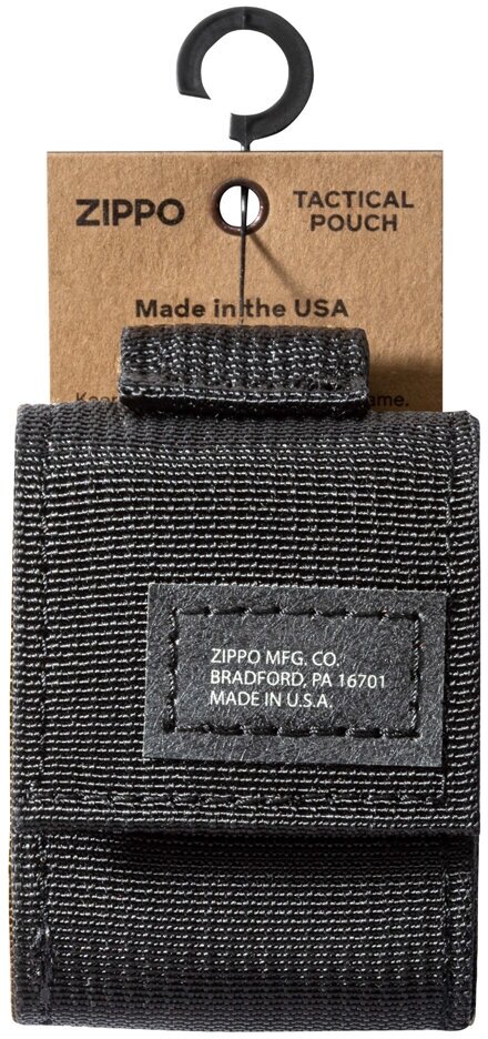 Чехол для зажигалки Zippo 48400 с фиксатором на ремень чёрный