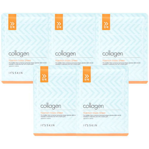 It's Skin Набор питательных масок с коллагеном, Collagen nutrition mask sheet, 5 шт.