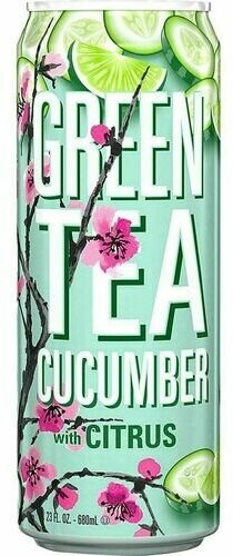 Напиток газированный Arizona Green Tea Cucumber with Citrus 0,680л ж/б/США - фотография № 4