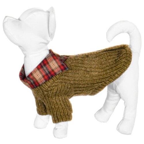 Yami-Yami одежда Свитер для собак с рубашкой, горчичный, M (спинка 30 см) нд28ос 51949-3, 0,96 кг