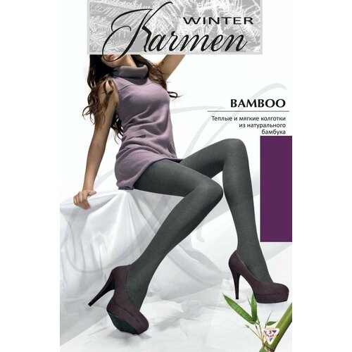 фото Колготки karmen bamboo, 200 den, размер 2, фиолетовый