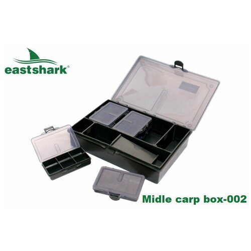 Органайзер карповый EastShark Midle carp box-002 коробка рыболовная с перегородками контейнер для приманки органайзер бокс для аксессуаров