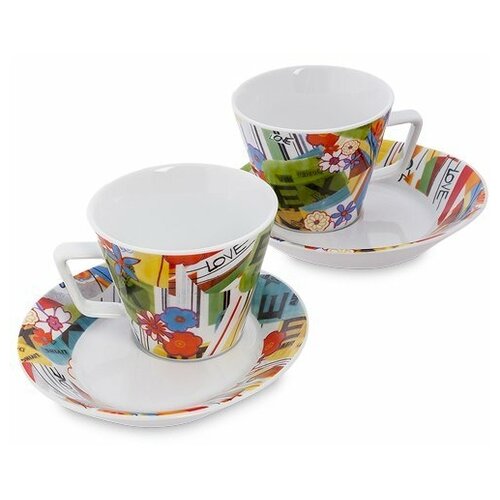 Чайный набор на две персоны Счастливы вместе (Retro love/TOPCHOICE) TC-04 113-451694