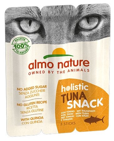 Almo Nature Колбаски для кошек "Тунец", 3шт. (Azul Label Snack Cat Tuna) (511), 0,015 кг - фотография № 5