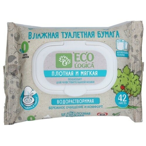 FlashMe Влажная туалетная бумага Ecologica, 42 шт.