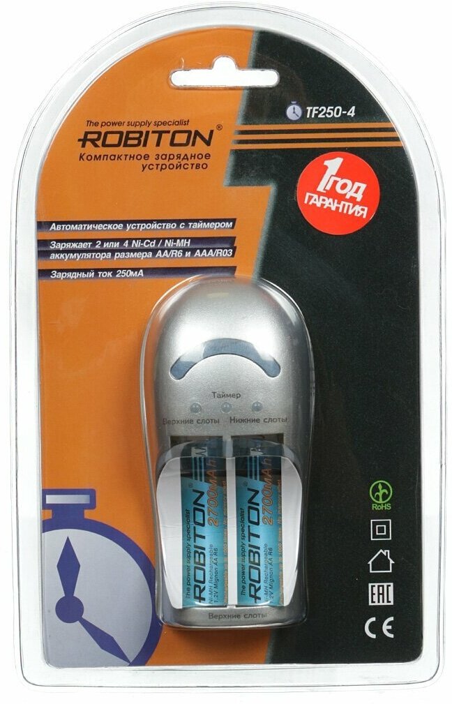 Robiton Зарядное устройство TF250-4 BL1 5729