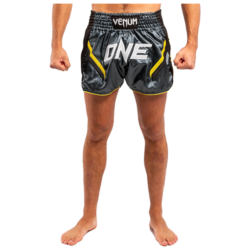 Шорты для тайского бокса Venum ONE FC Impact Grey/Black (S)