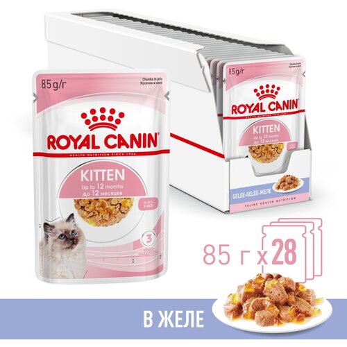 Влажный корм в желе Royal Canin Kitten Jelly (Киттен Желе) для котят до 12 месяцев, 28*0,085 г