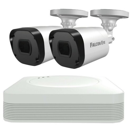 Комплект видеонаблюдения Falcon Eye FE-104MHD KIT Light SMART 4-х канальный гибридный (AHD,TVI,CVI,IP,CVBS) регистратор; Видеовыходы: VGA;HDMI