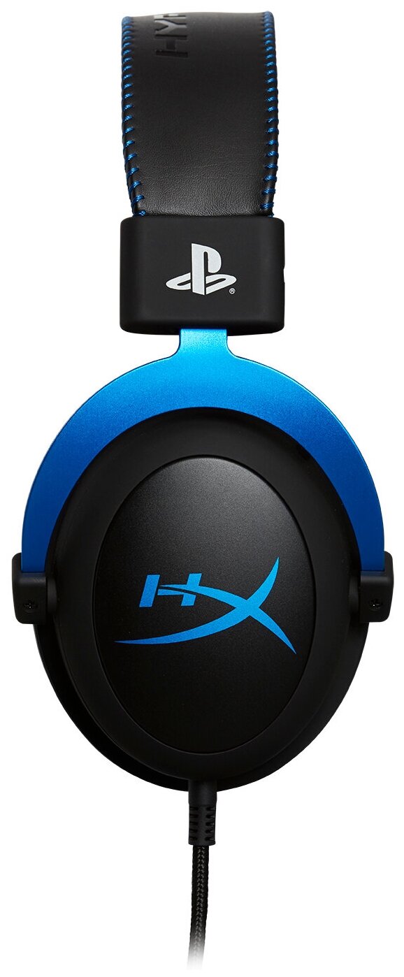 Гарнитура игровая HYPERX Cloud Blue, для ПК и игровых консолей, накладные, черный / голубой [hx-hscls-bl/em] - фото №4