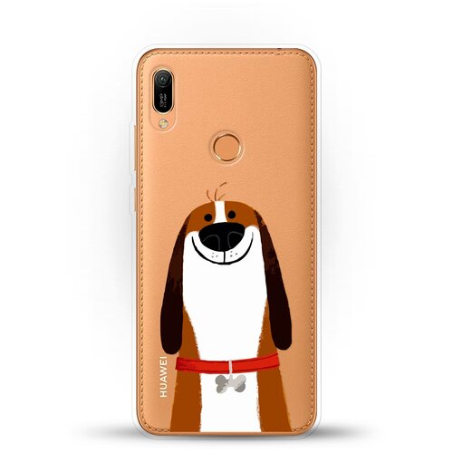 фото Силиконовый чехол хороший бигль на huawei y6 (2019) andy & paul