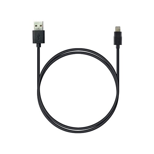 Кабель ROBITON P7 USB - Lightning, 1 м, черный partner магнитный кабель usb 2 0 apple iphone ipod ipad с разъемом 8pin 1м нейлон