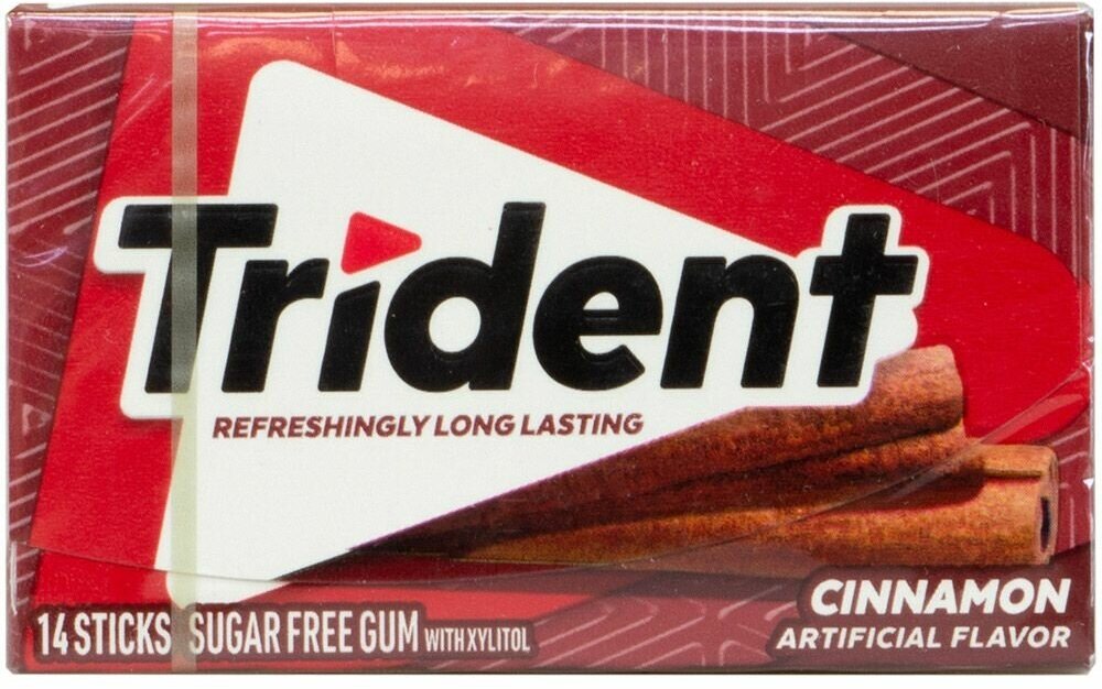 Trident Sticks Cinnamon жевательная резинка с корицей 27 гр