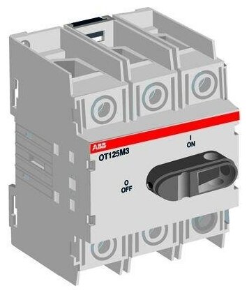 1SCA022497R0310 Выключатель-разъединитель ABB OT25M3 3Р 25A на DIN-рейку или монтажую плату