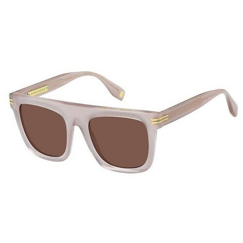 Солнцезащитные очки MARC JACOBS, прямоугольные, оправа: пластик, с защитой от УФ, для женщин, розовый