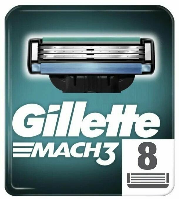 Сменные Кассеты Для Мужской Бритвы Gillette Mach3, с 3 лезвиями, прочнее, чем сталь, для точного бритья, 8 шт - фотография № 18