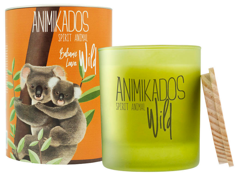 Свеча ароматическая Ambientair Wild Koala, Бальзамические листья, 40 ч