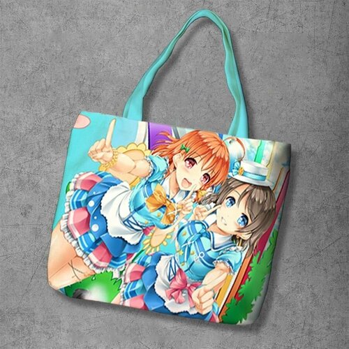 фото Сумка шоппер anime dakimakura, фактура рельефная, мультиколор