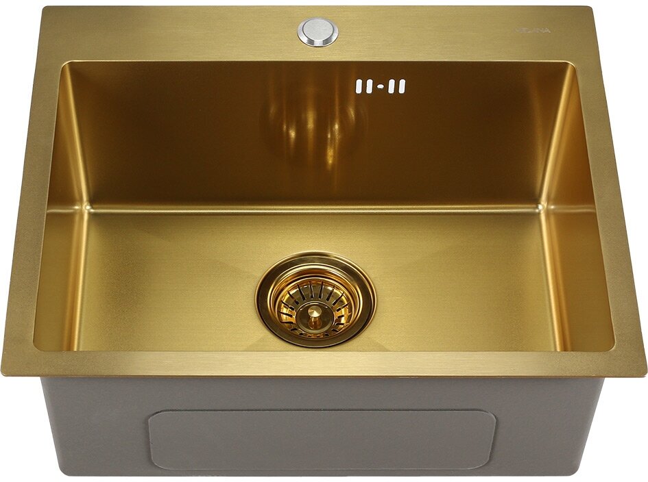Мойка 5343 MELANA ProfLine 3,0/220 золото врезная прямоугольная D5343HG