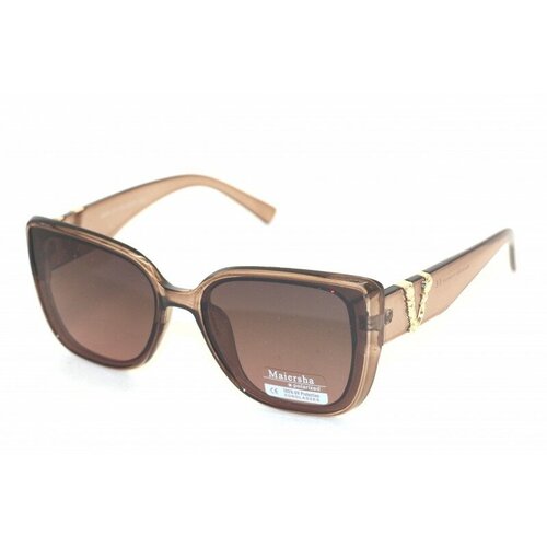 Солнцезащитные очки MAIERSHA POLARIZED 03530, с чехлом, 100 % защита от солнца, светло-коричневые, красивые