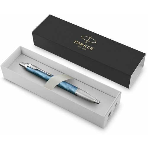 ручка шариковая parker im premium k318 blue grey ct Шариковая ручка Parker IM Premium K318 Blue Grey CT