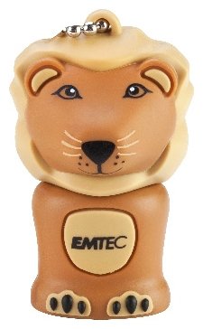 USB 2.0 Flash Drive 4GB Emtec Safari M325, Фигурка Lion (лев)