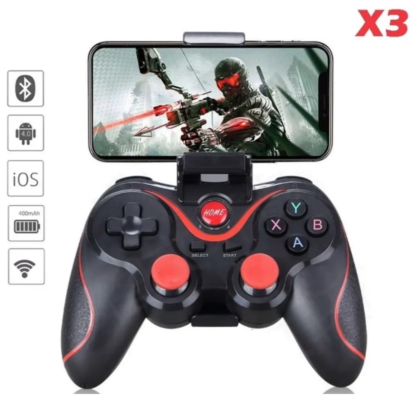 Беспроводной игровой контроллер для Smart TV геймпад T3/X3 для iOS / Android смартфона планшета \Bluetooth 30 \Spectrum