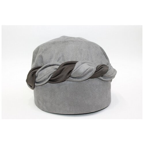 Шапка шлем  демисезонная, подкладка, размер 59 - 60, серый