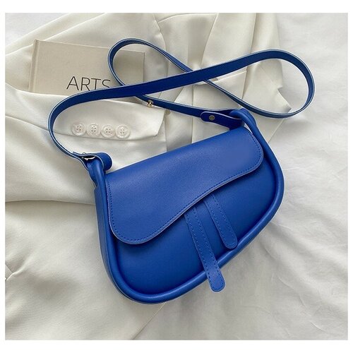 сумка седло синяя