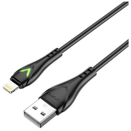 Кабель USB на Micro-USB Borofone BX65 Bright - черный кабель borofone bx65 bright type c 1м
