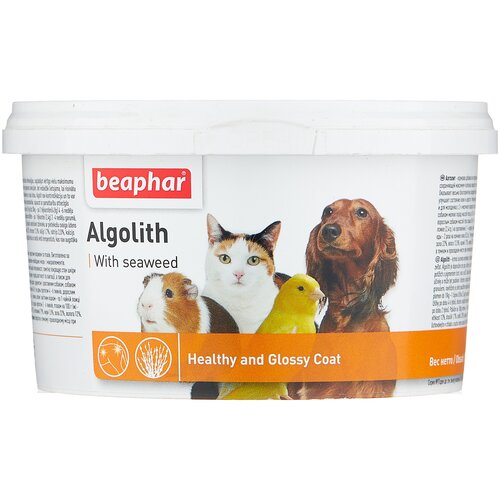 Кормовая добавка Beaphar Algolith 250 г 250 мл beaphar beaphar кормовая добавка для котят и щенков порошок 200 г