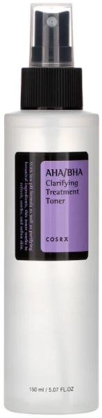 Тонер с АНА и ВНА кислотами COSRX AHA/BHA Clarifying Treatment Toner 50ml