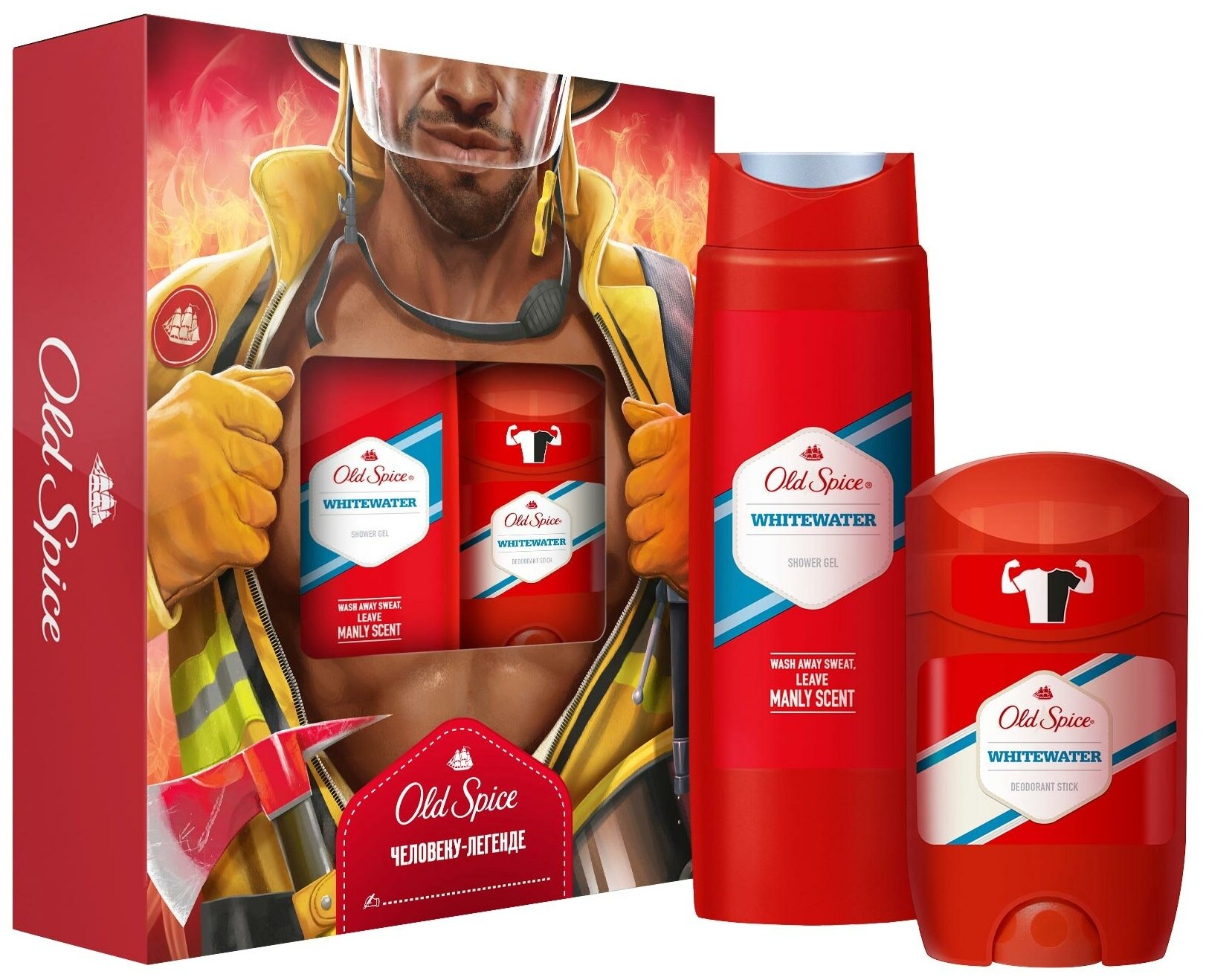 Подарочный набор Old Spice White Water Гель для душа 250мл + Твердый дезодорант 50мл - фото №13