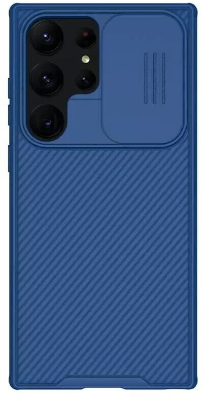 Противоударный чехол с защитой камеры Nillkin CamShield Pro Case для Samsung Galaxy S23 Ultra, синий