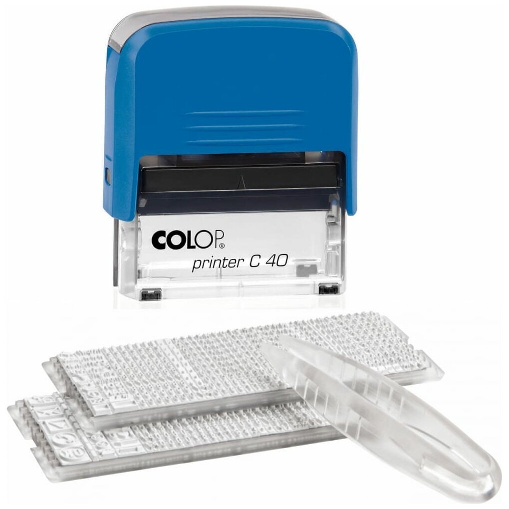 Штамп COLOP Printer C40-Set-F прямоугольный самонаборный 59х23