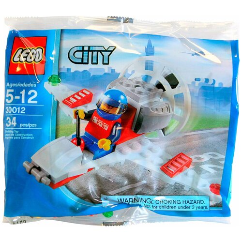 1toy конструктор пазл аэроплан 25 дет кор 16х11х4см Конструктор LEGO City 30012 Аэроплан, 34 дет.