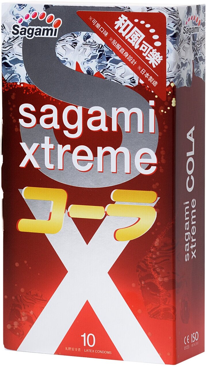 Презервативы латексные Sagami Xtreme COLA Flavor 0.04mm - 10 шт.