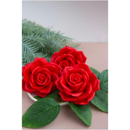 Мыло ручной работы Mylnyis Роза красная, подарок женщине