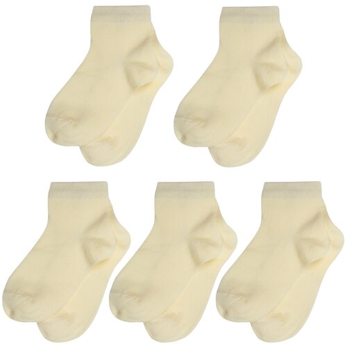 фото Комплект из 5 пар детских носков борисоглебский трикотаж №7 желтые, размер 14-16