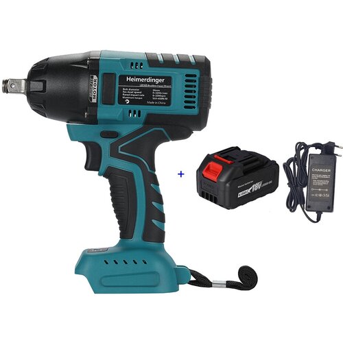 Бесщеточный аккумуляторный электрический ударный гайковерт Heimerdinger 650 Нм 12-дюймовый электроинструмент с одной батареей 40 Ач 669400₽