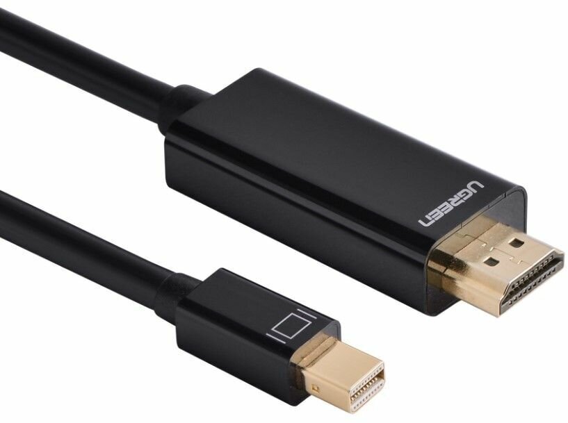 Кабель UGREEN MD101 (20848) 4K MiniDisplayPort - HDMI Cable (1.5 метра) чёрный