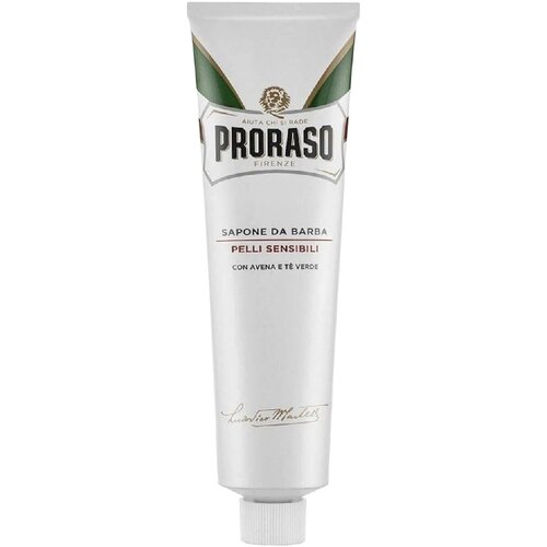 PRORASO Крем для бритья для чувствительной кожи 150 мл крем до бритья зеленый чай и овес crema pre barba anti irritazione 100мл