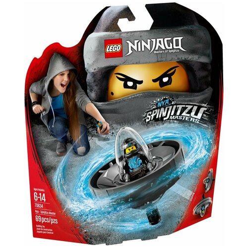 конструктор lego ninjago 70685 шквал кружитцу коул 48 дет Конструктор LEGO Ninjago 70634 Ния — Мастер Кружитцу, 69 дет.