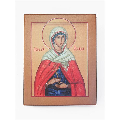 Икона Святая Аглаида, размер иконы - 10x13