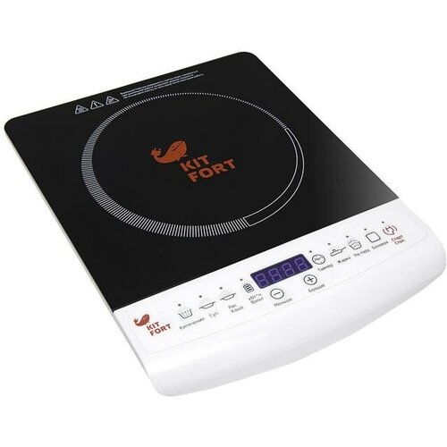 Плитка индукционная Kitfort KT-101 2000 Вт 6 программ 10 режимов таймер белая 668900₽