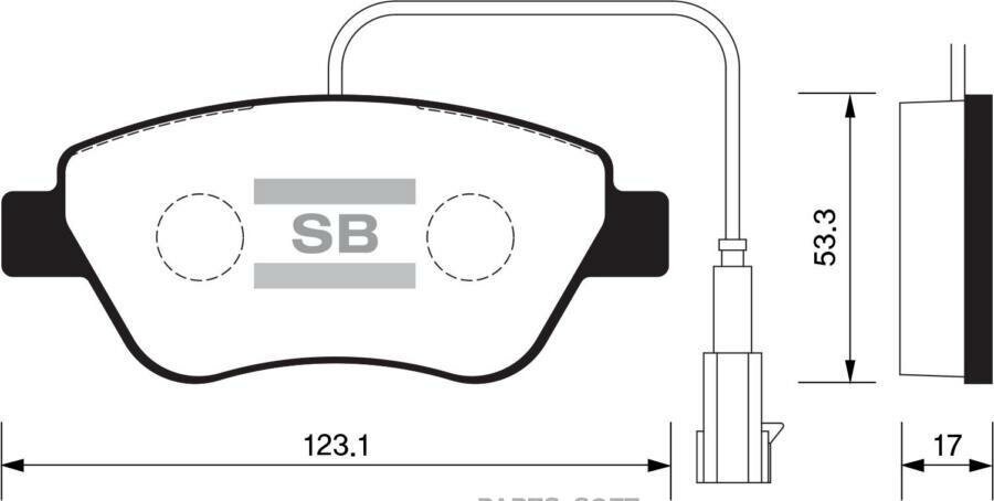 SANGSIN BRAKE SP1201 Колодки торм. пер.