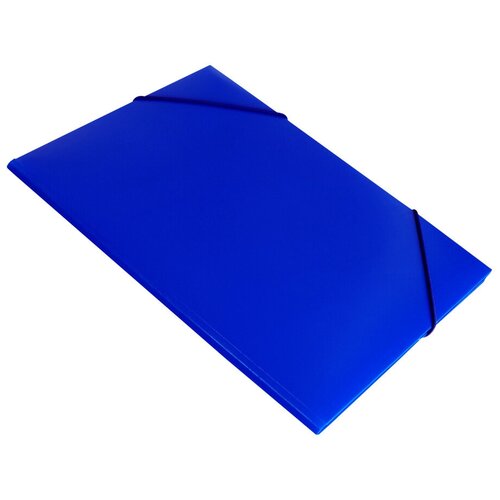 Набор из 60 штук Папка на резинке Бюрократ -PR05BLU A4 пластик корешок 30мм 0.5мм синий набор из 10 штук папка на резинке бюрократ deluxe dl510red a4 пластик корешок 30мм 0 7мм красный